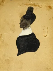 Silhouette Drawing of a Young Woman, c. 1840-1850